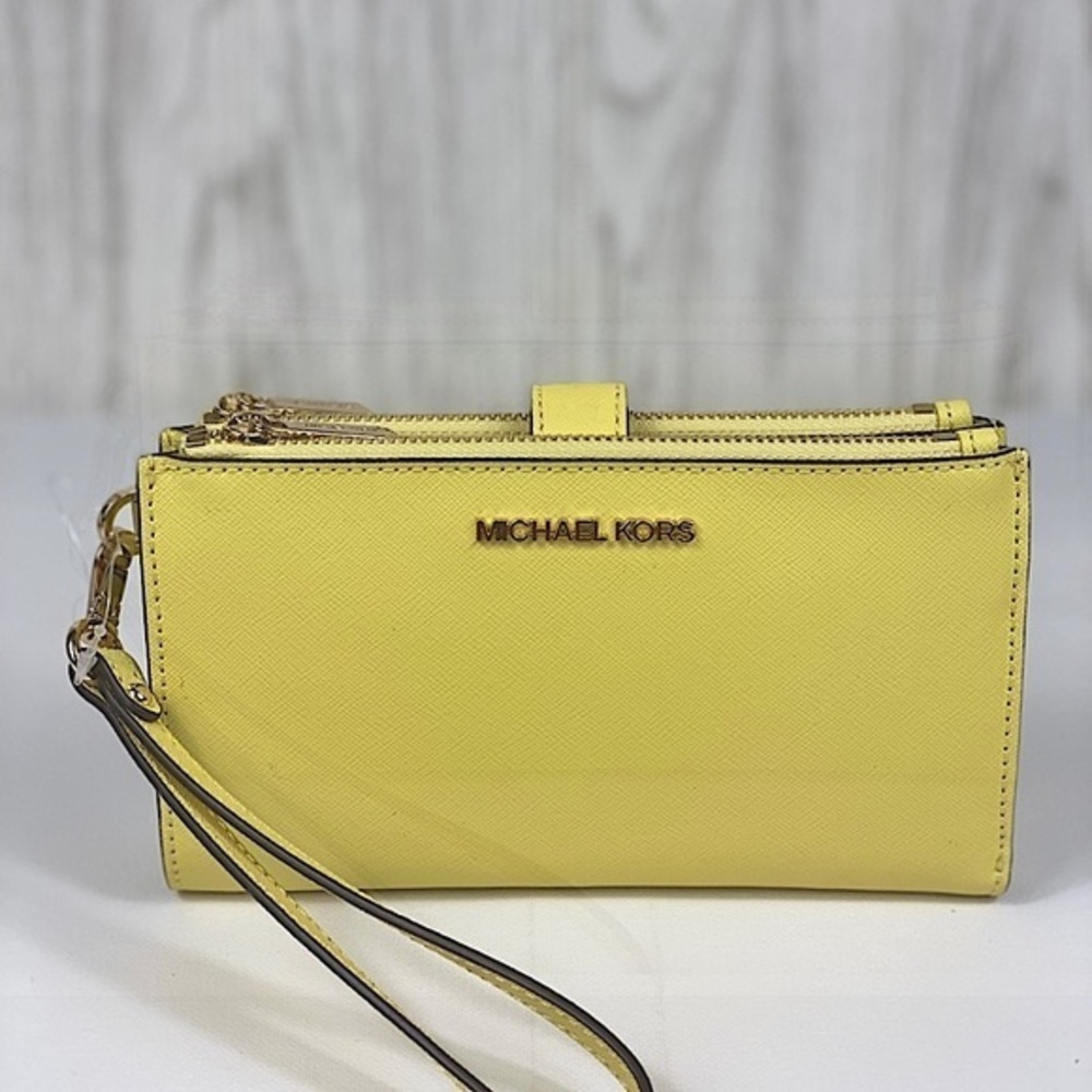 Michael Kors DoubleZip Wallet Wristlet Sunshine
